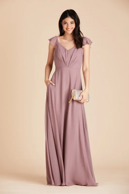 Kae Dress - Dark Mauve sold by Birdy Grey