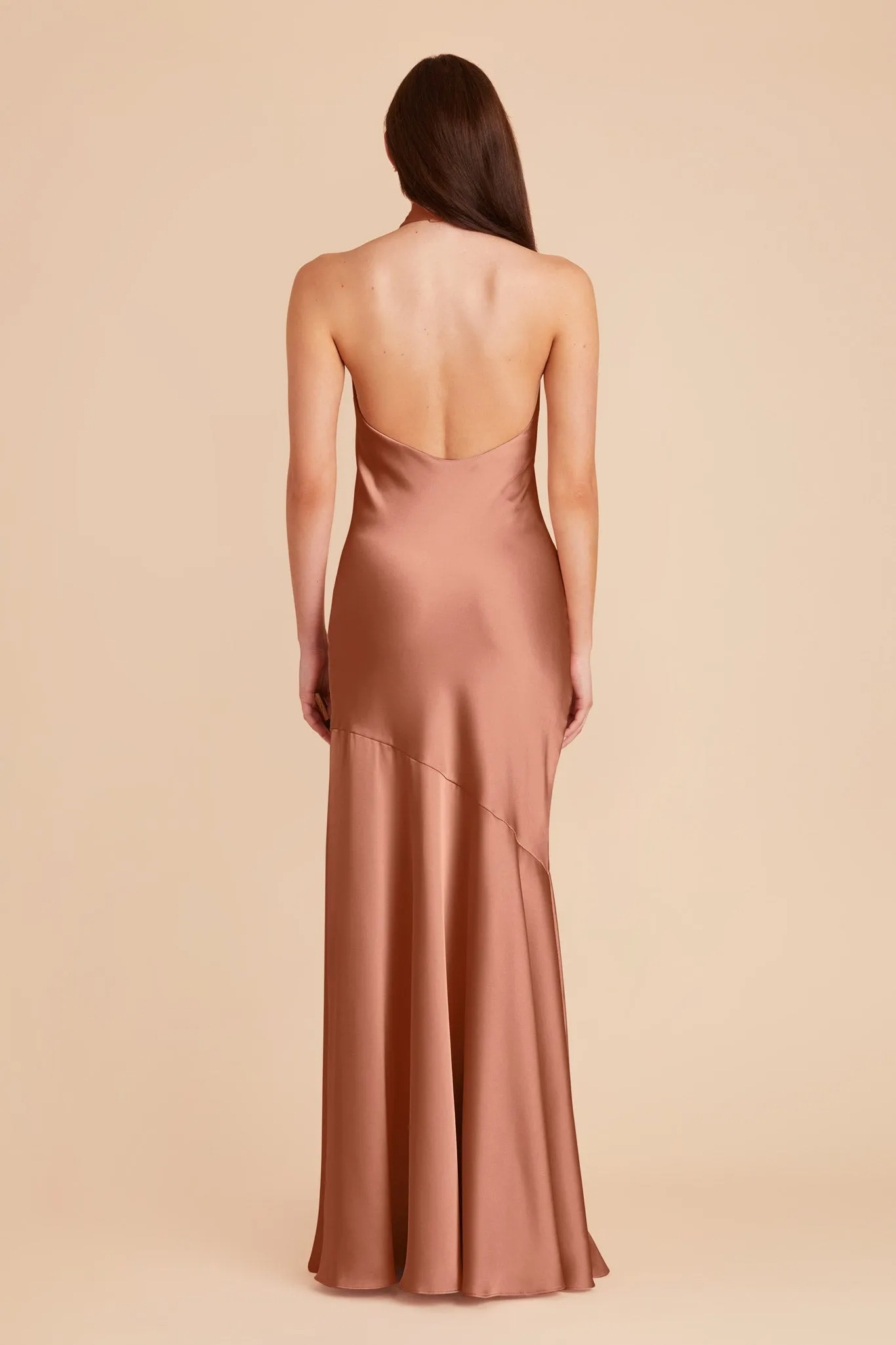Stephanie Matte Satin Dress - Desert Rose sold by Birdy Grey product image thumbnail 5