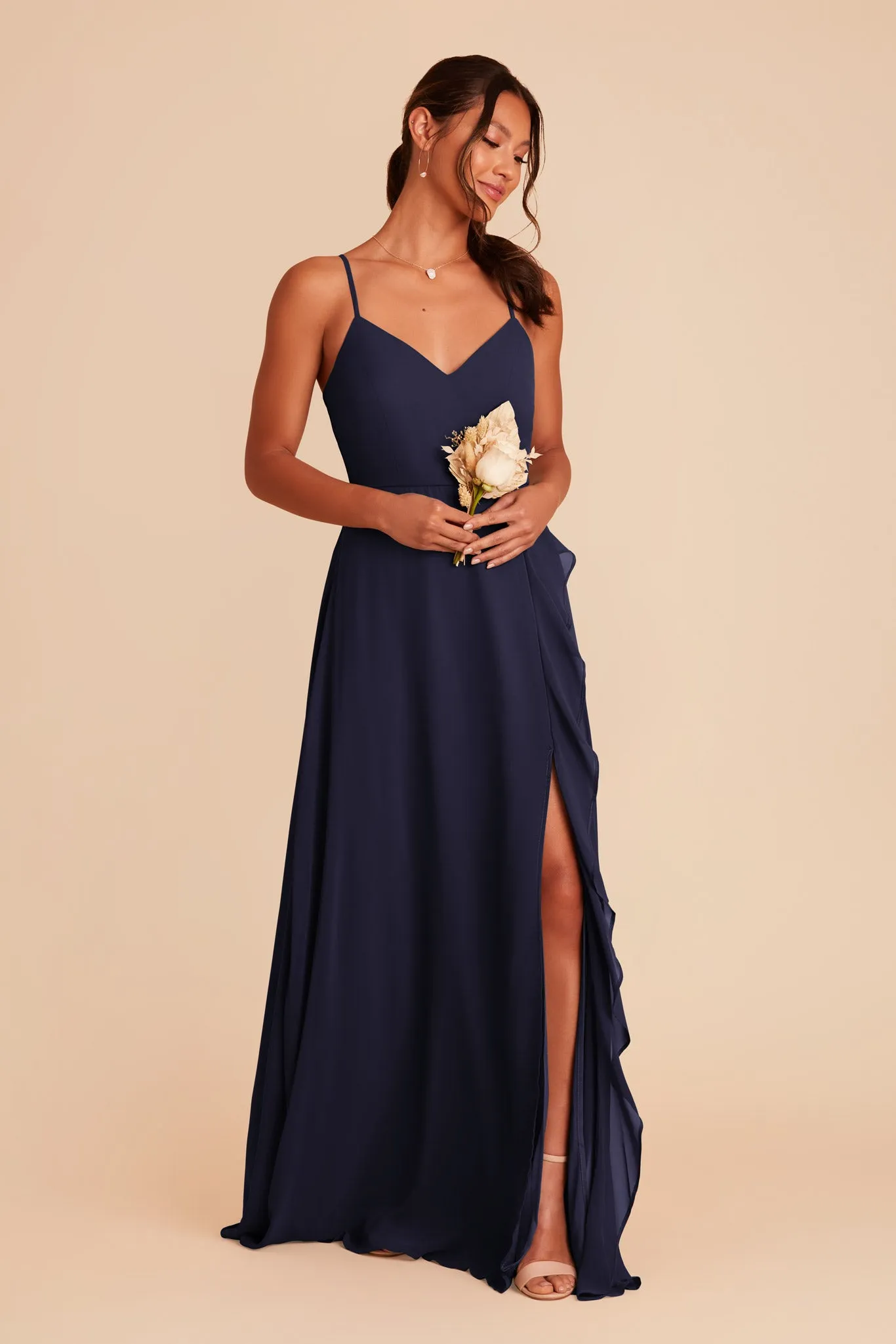 Theresa Chiffon Dress - Navy sold by Birdy Grey product image thumbnail 4