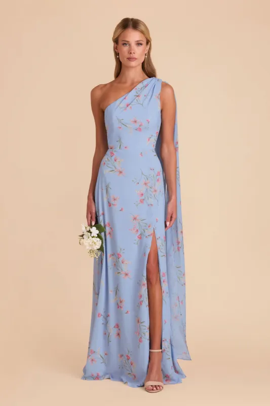 Melissa Chiffon Dress - Periwinkle Blue Le Fleur sold by Birdy Grey