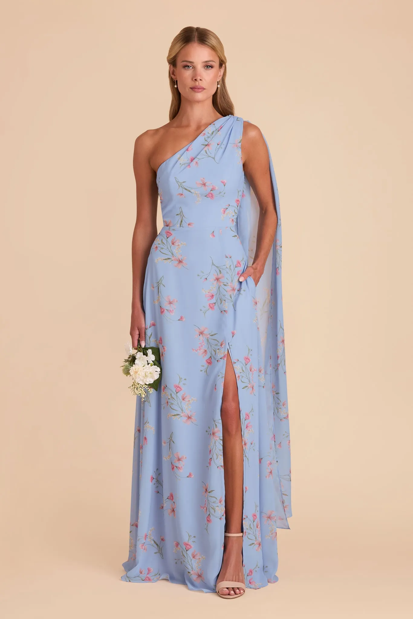 Melissa Chiffon Dress - Periwinkle Blue Le Fleur sold by Birdy Grey product image thumbnail 3