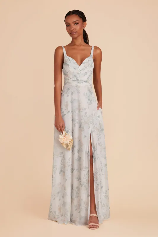 Deborah Chiffon Dress - Sage Spring Garden sold by Birdy Grey