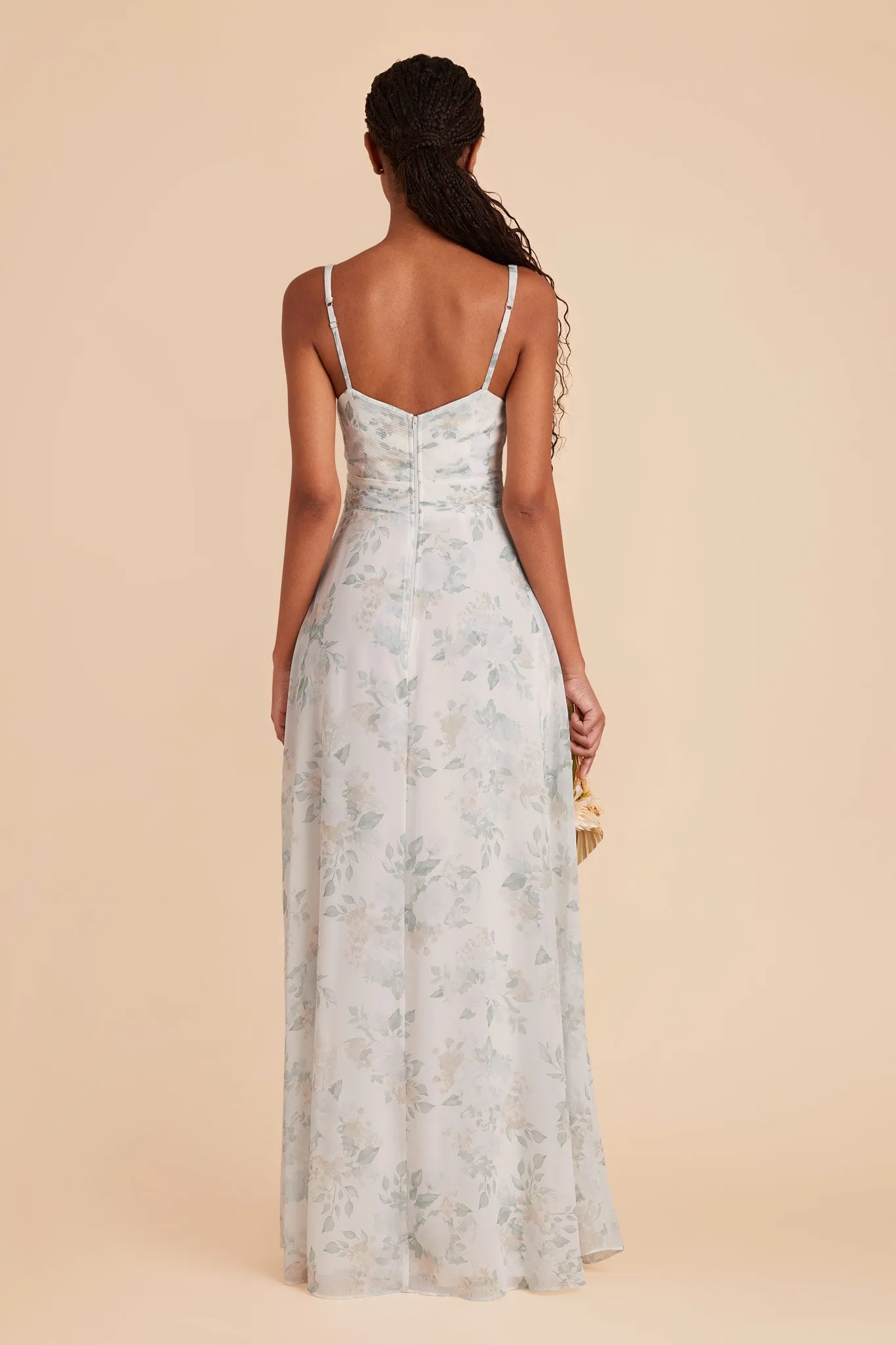 Deborah Chiffon Dress - Sage Spring Garden sold by Birdy Grey product image thumbnail 5