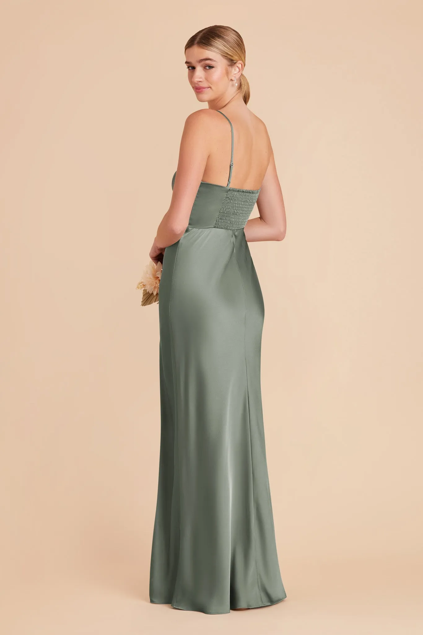 Jessica Matte Satin Dress - Sea Glass sold by Birdy Grey product image thumbnail 5