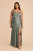 Jessica Matte Satin Dress - Sea Glass sold by Birdy Grey