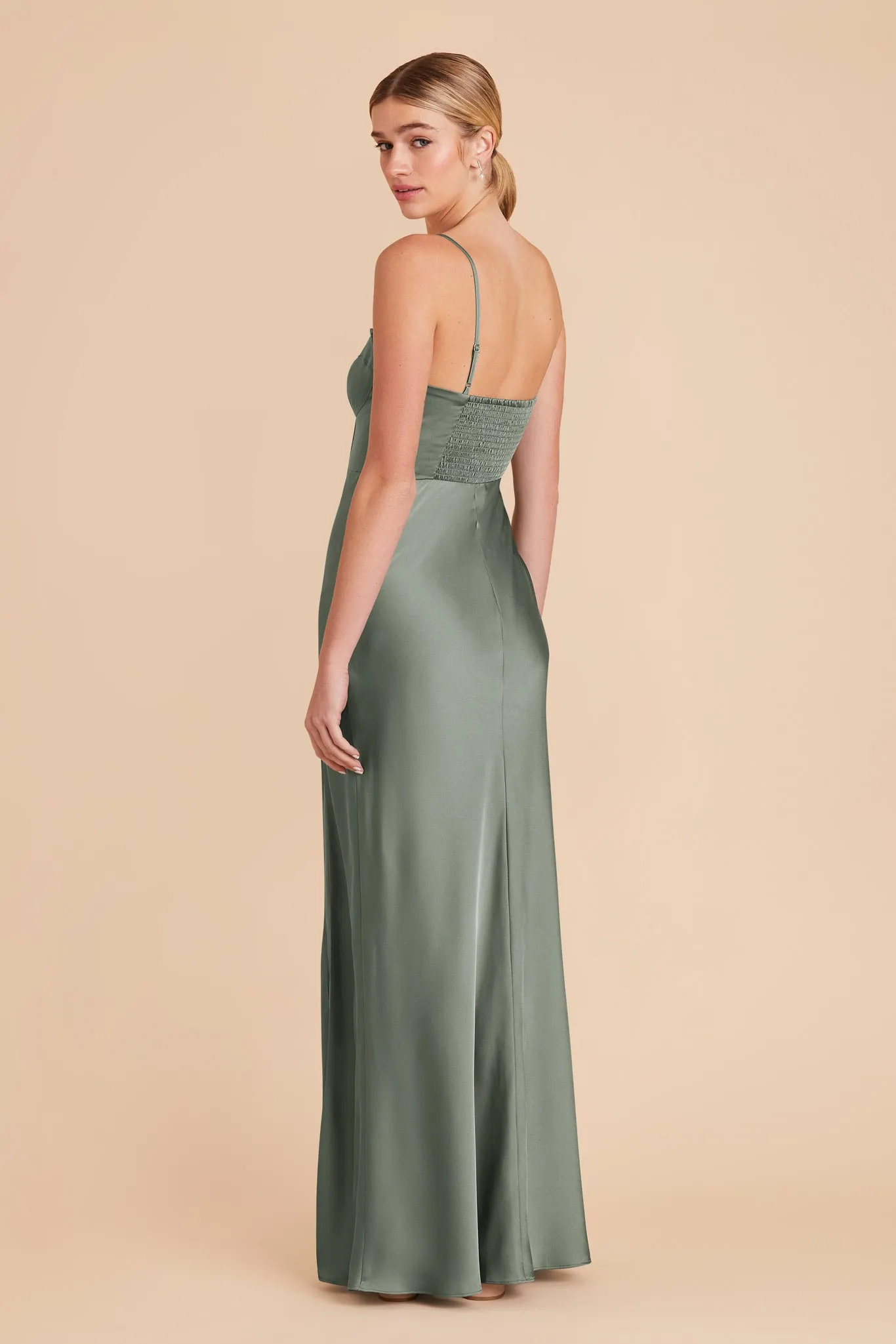 Jessica Matte Satin Dress - Sea Glass sold by Birdy Grey product image thumbnail 4