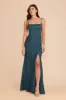 Mai Matte Satin Dress - Dark Teal sold by Birdy Grey