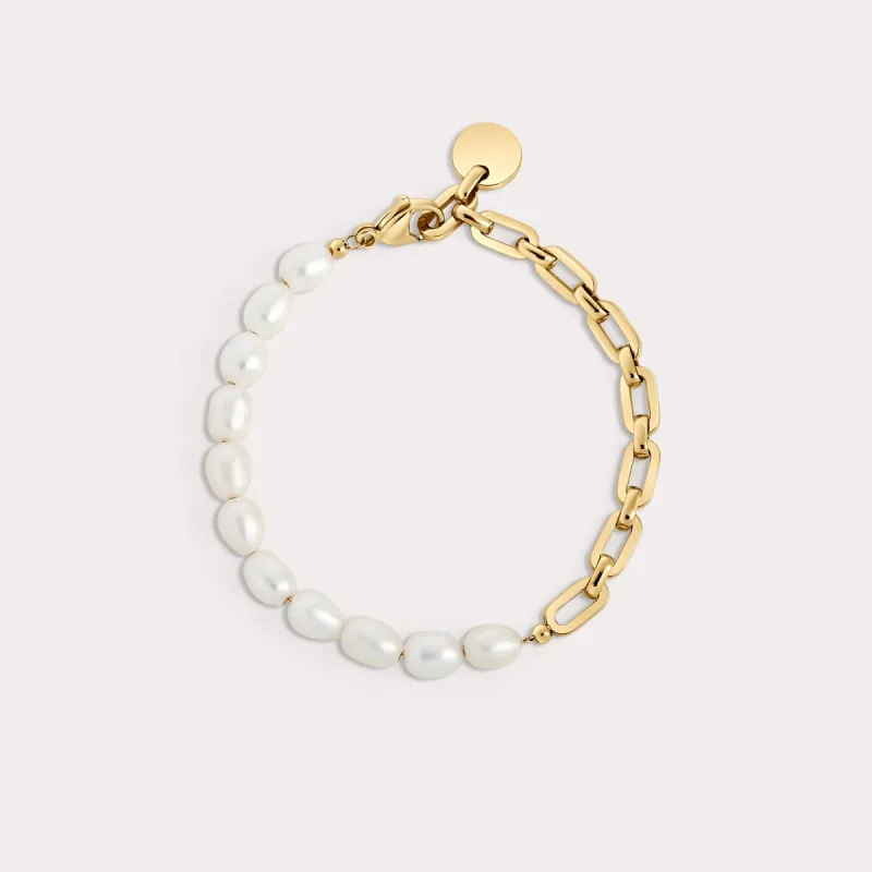 Reina Pearl Bracelet sold by Birdy Grey