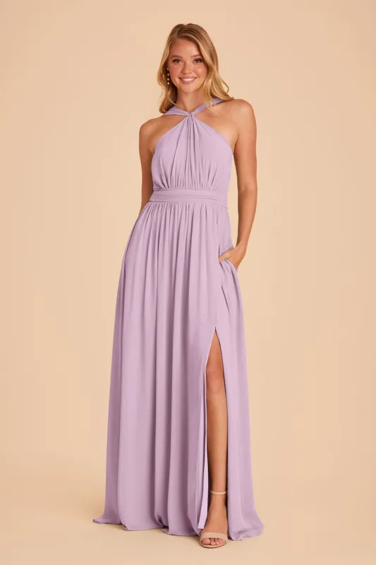 Kiko Chiffon Dress - Lavender sold by Birdy Grey