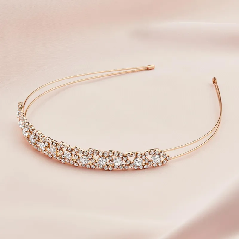 Chamonix Crystal Headband - Gold sold by Birdy Grey