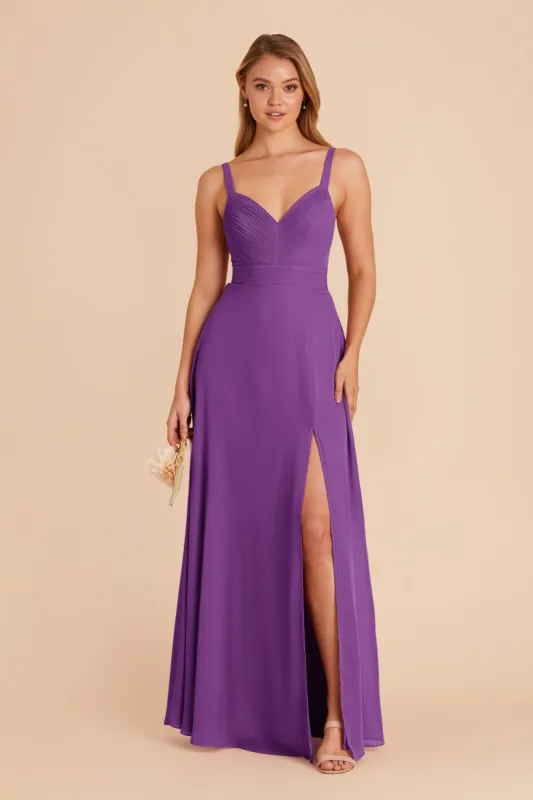 Deborah Chiffon Dress - Amethyst sold by Birdy Grey
