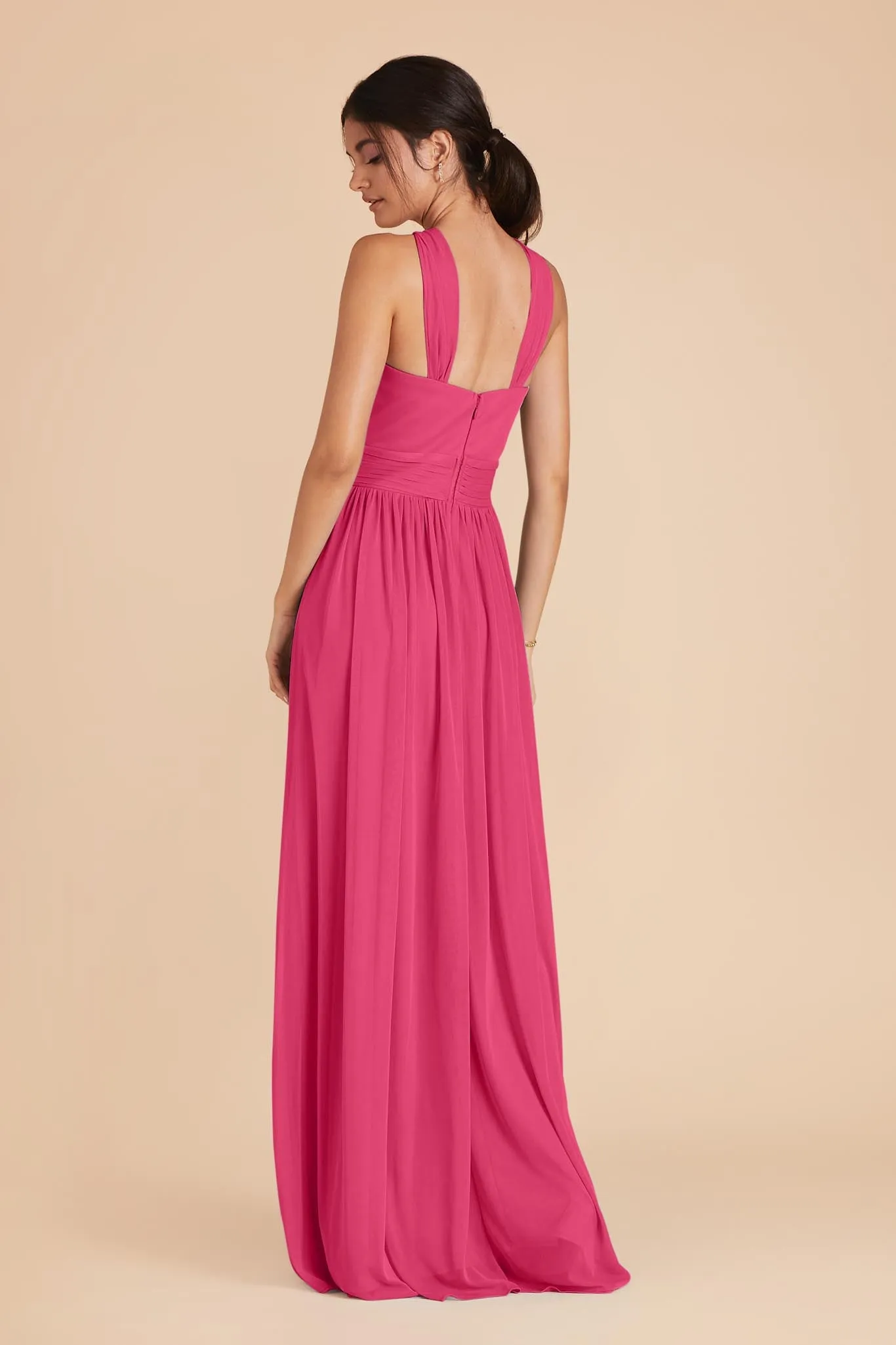 Kiko Chiffon Dress - Fuchsia sold by Birdy Grey product image thumbnail 5