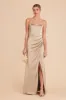 Anne Matte Satin Dress - Gold sold by Birdy Grey