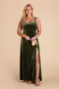 Alex Velvet Dress - Olive sold by Birdy Grey