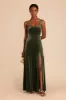Alex Velvet Dress - Olive sold by Birdy Grey
