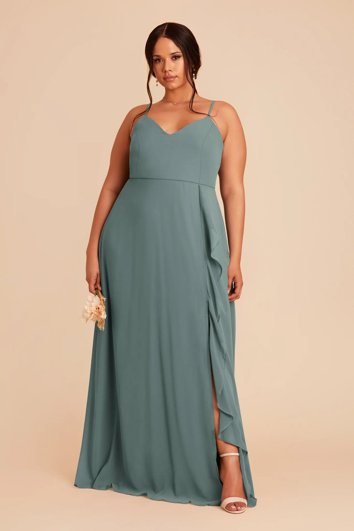 Theresa Chiffon Dress - Sea Glass sold by Birdy Grey product image thumbnail 2