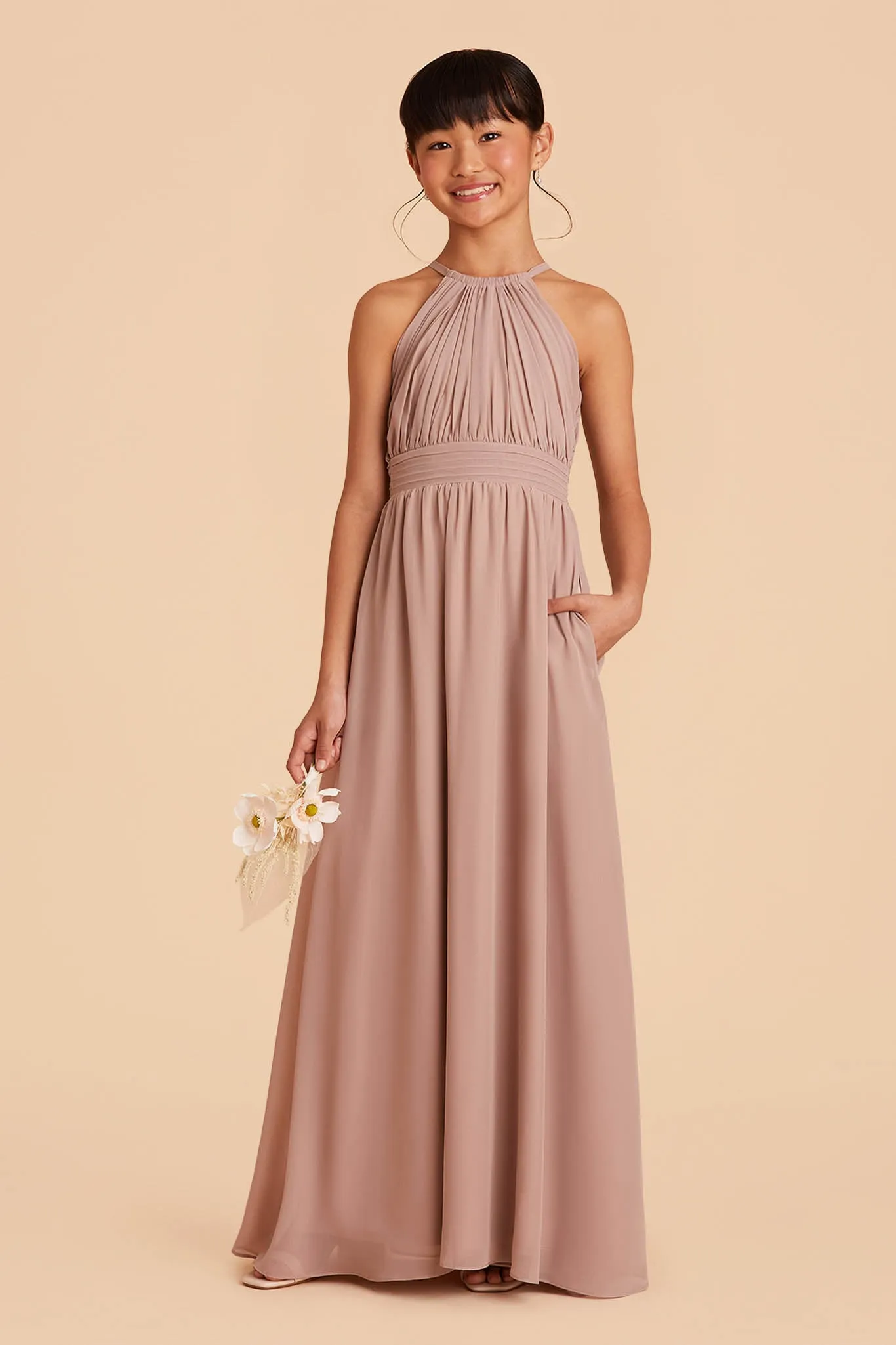 Sienna Junior Dress - Taupe sold by Birdy Grey product image thumbnail 3