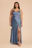 Jay Matte Satin Dress - French Blue sold by Birdy Grey