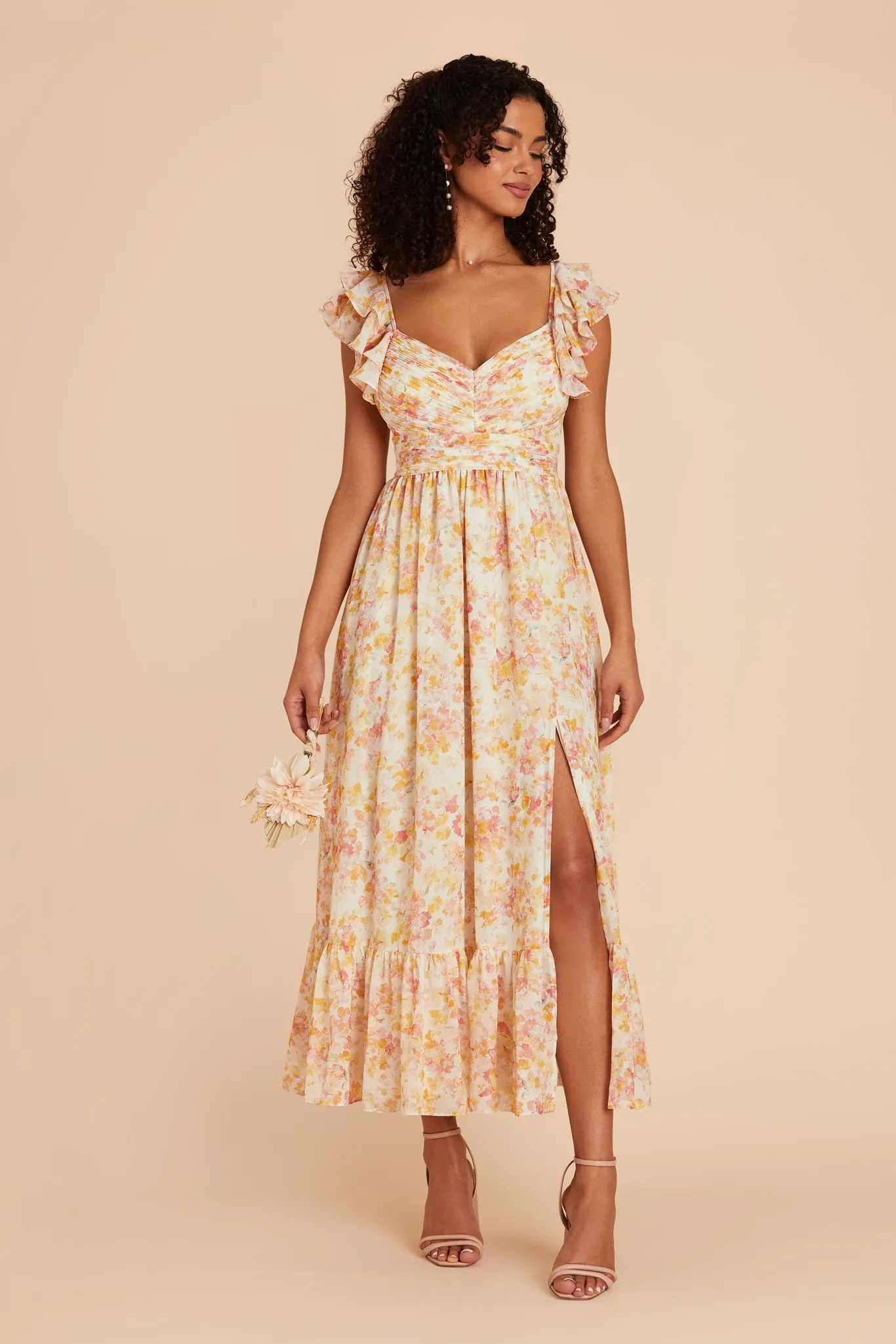 Michelle Chiffon Dress - Pressed Floral sold by Birdy Grey product image thumbnail 3