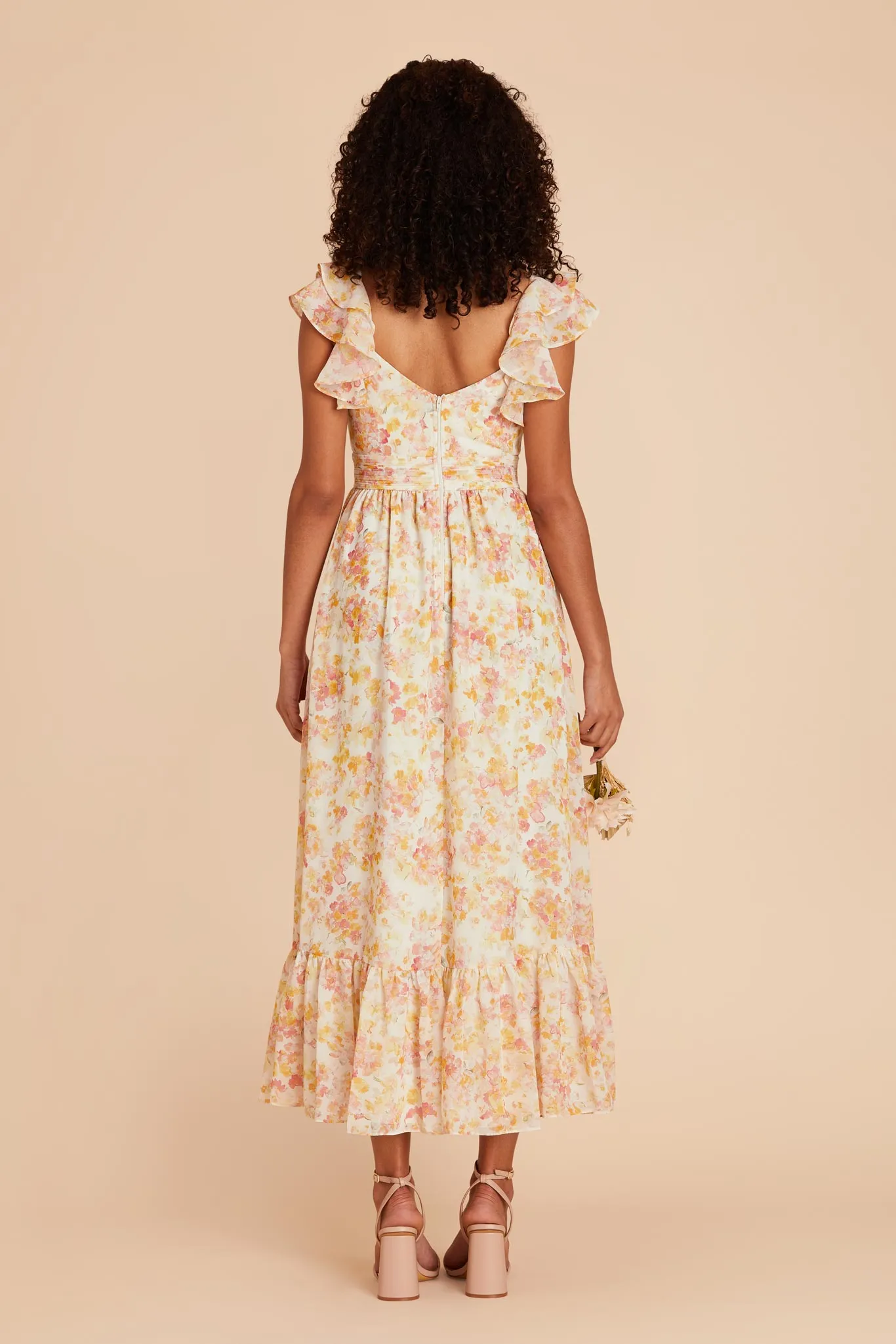 Michelle Chiffon Dress - Pressed Floral sold by Birdy Grey product image thumbnail 4