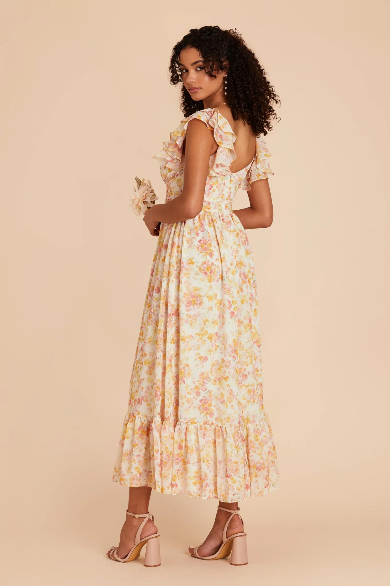 Michelle Chiffon Dress - Pressed Floral sold by Birdy Grey product image thumbnail 5