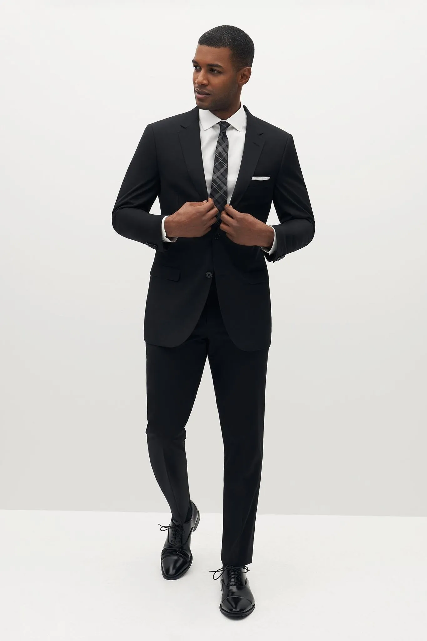 Classic Black Suit Pants by SuitShop sold by Birdy Grey product image thumbnail 2