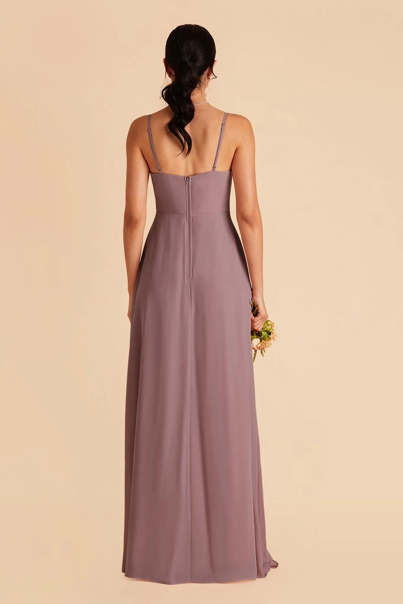Amy Chiffon Dress - Dark Mauve sold by Birdy Grey product image thumbnail 3