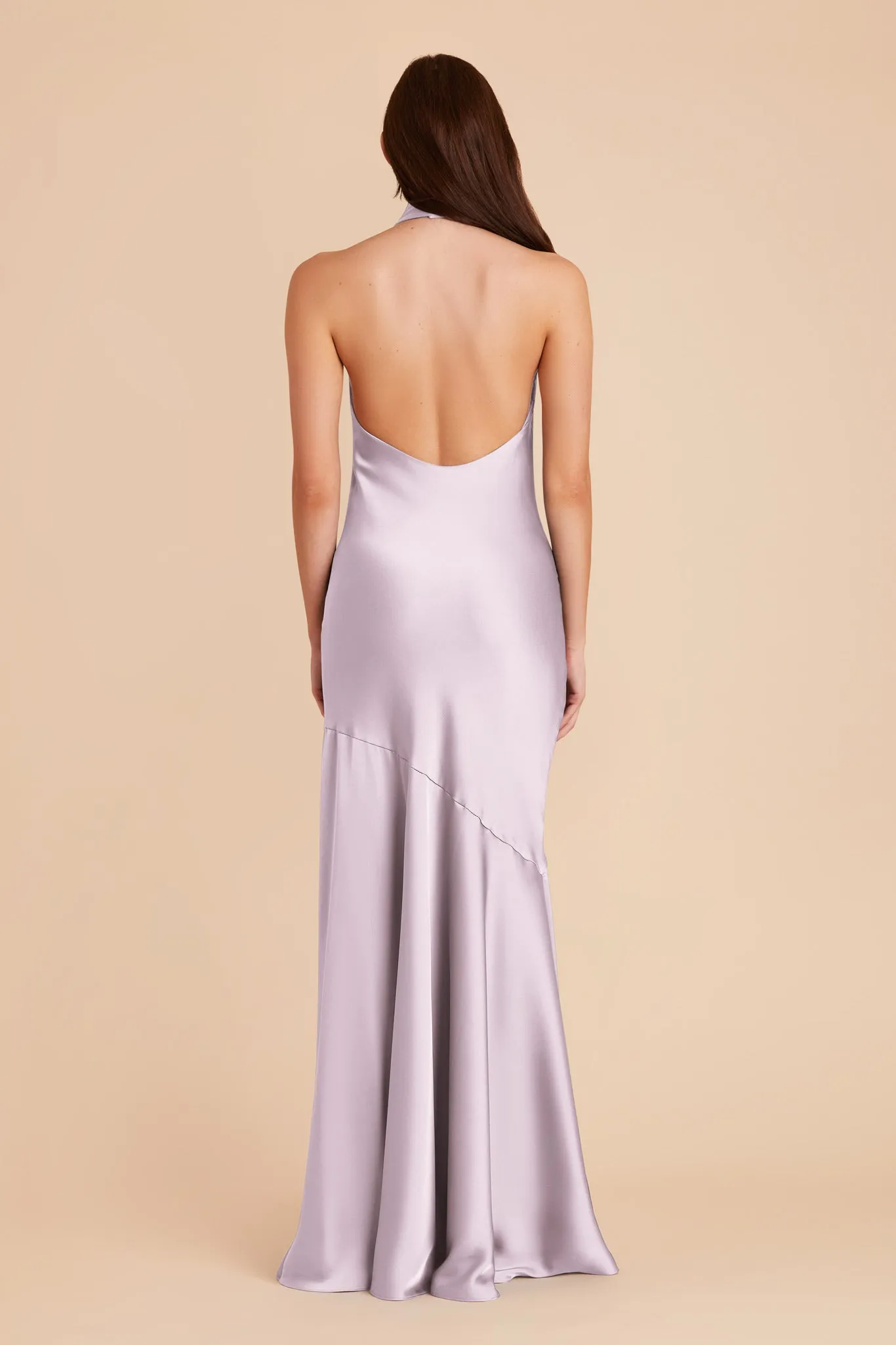 Stephanie Matte Satin Dress - Dusty Lilac sold by Birdy Grey product image thumbnail 5