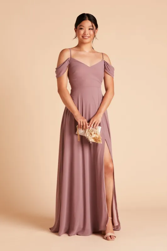 Devin Convertible Dress - Dark Mauve sold by Birdy Grey