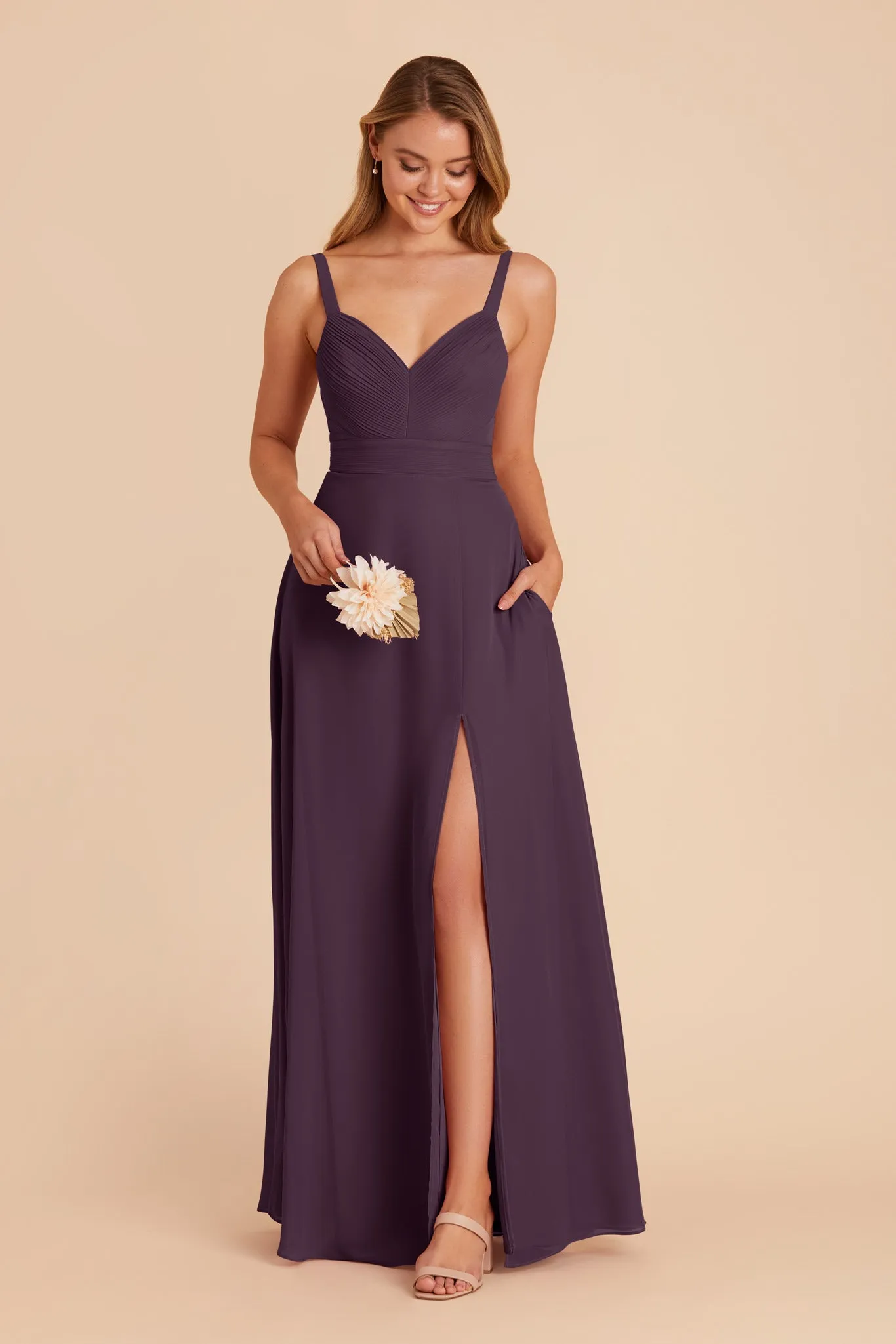 Deborah Chiffon Dress - Plum sold by Birdy Grey product image thumbnail 4