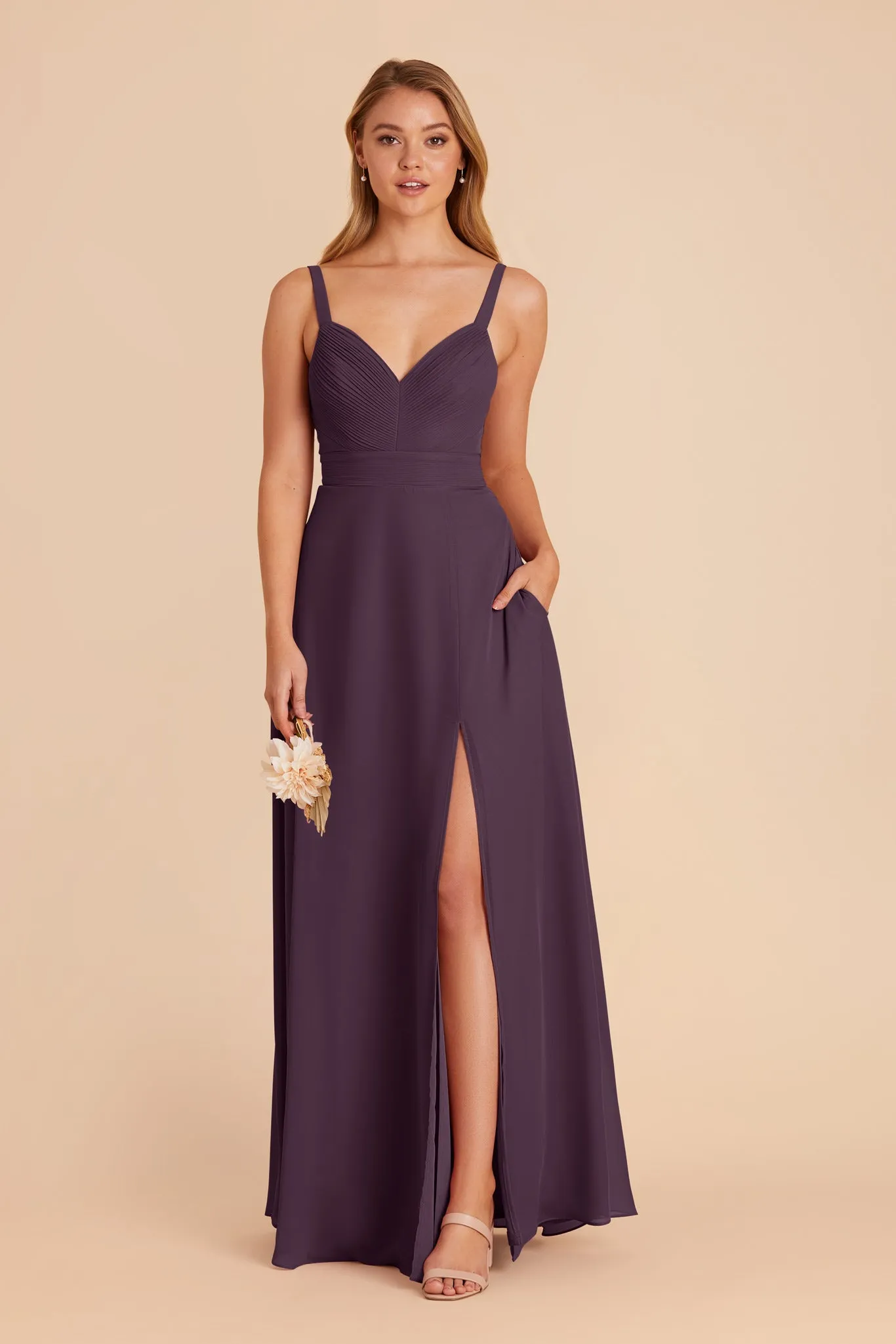 Deborah Chiffon Dress - Plum sold by Birdy Grey product image thumbnail 3