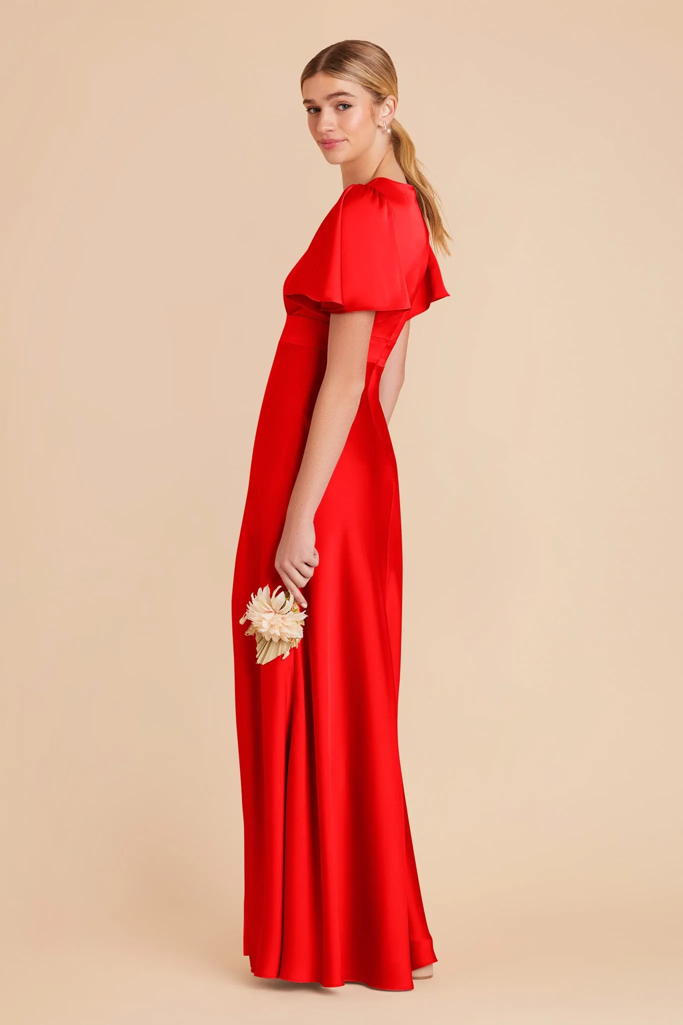 Marni Matte Satin Dress - Lipstick Red sold by Birdy Grey product image thumbnail 5
