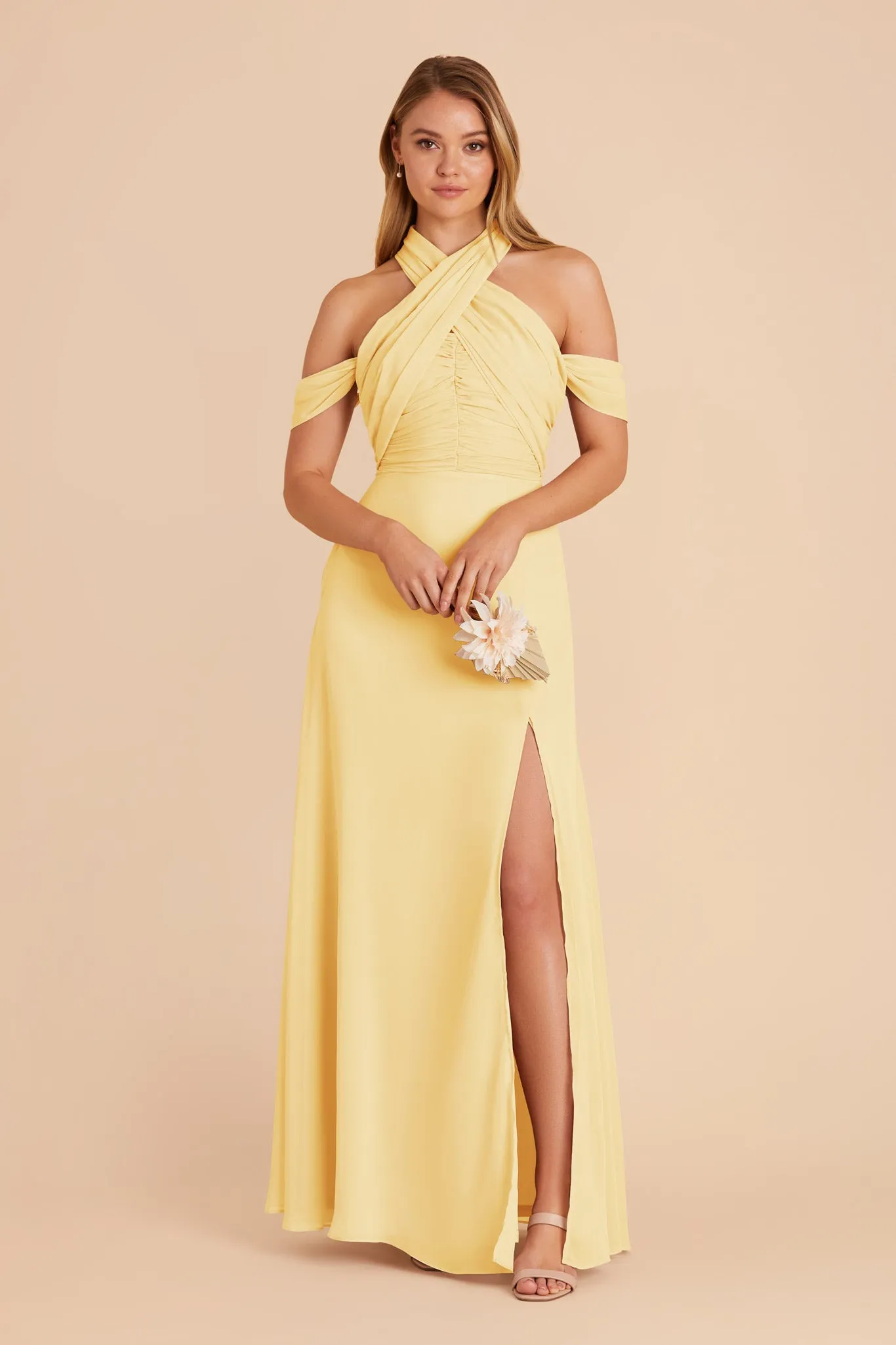 Cara Chiffon Dress - Lemon Sorbet sold by Birdy Grey product image thumbnail 5
