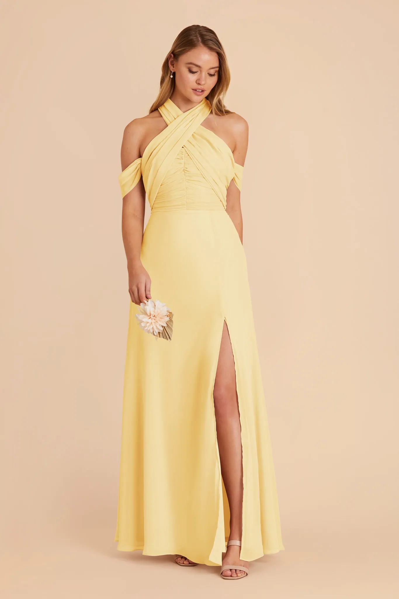 Cara Chiffon Dress - Lemon Sorbet sold by Birdy Grey product image thumbnail 2