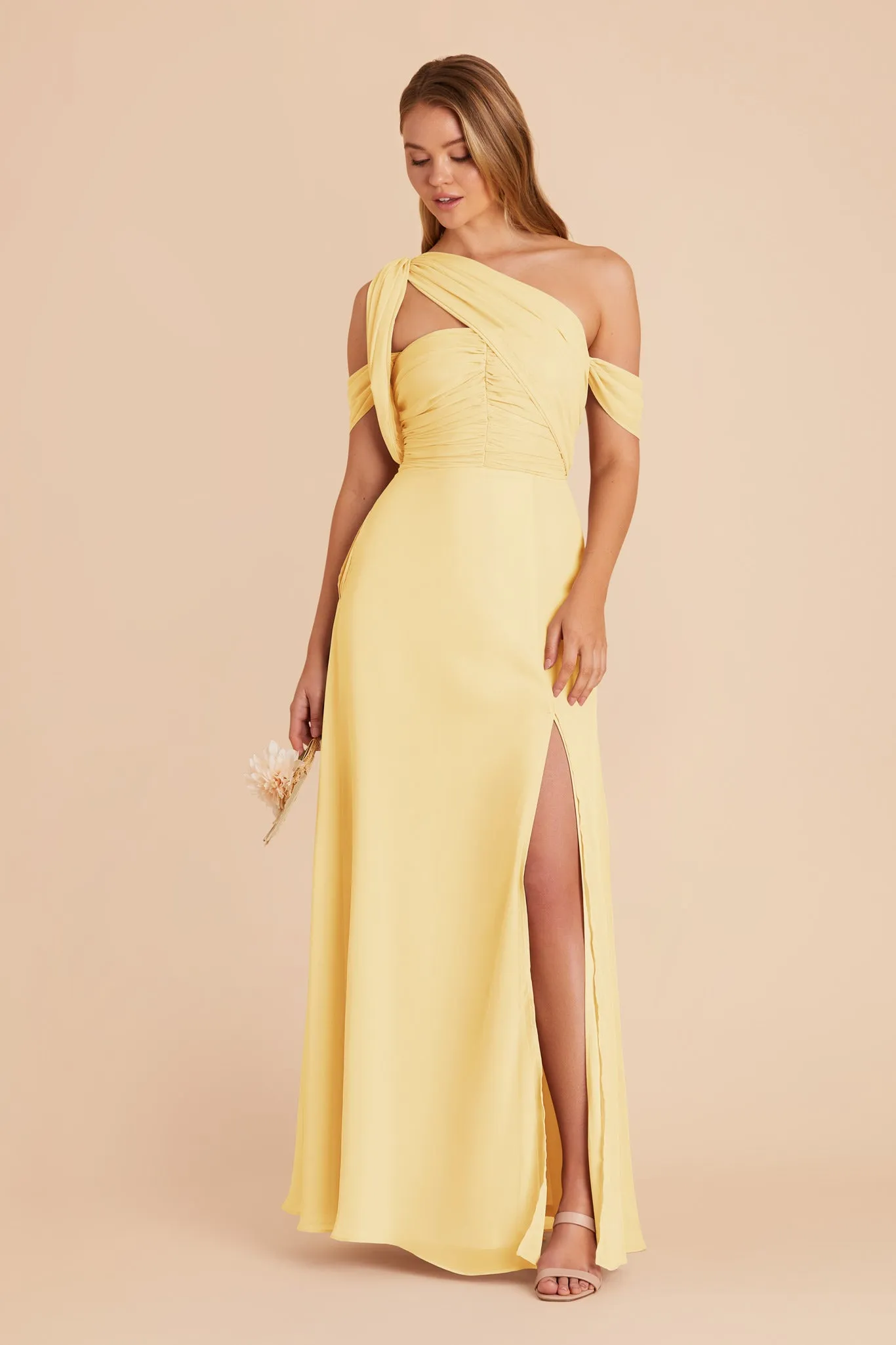 Cara Chiffon Dress - Lemon Sorbet sold by Birdy Grey product image thumbnail 3
