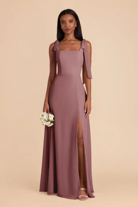 Alex Convertible Dress Chiffon - Dark Mauve sold by Birdy Grey