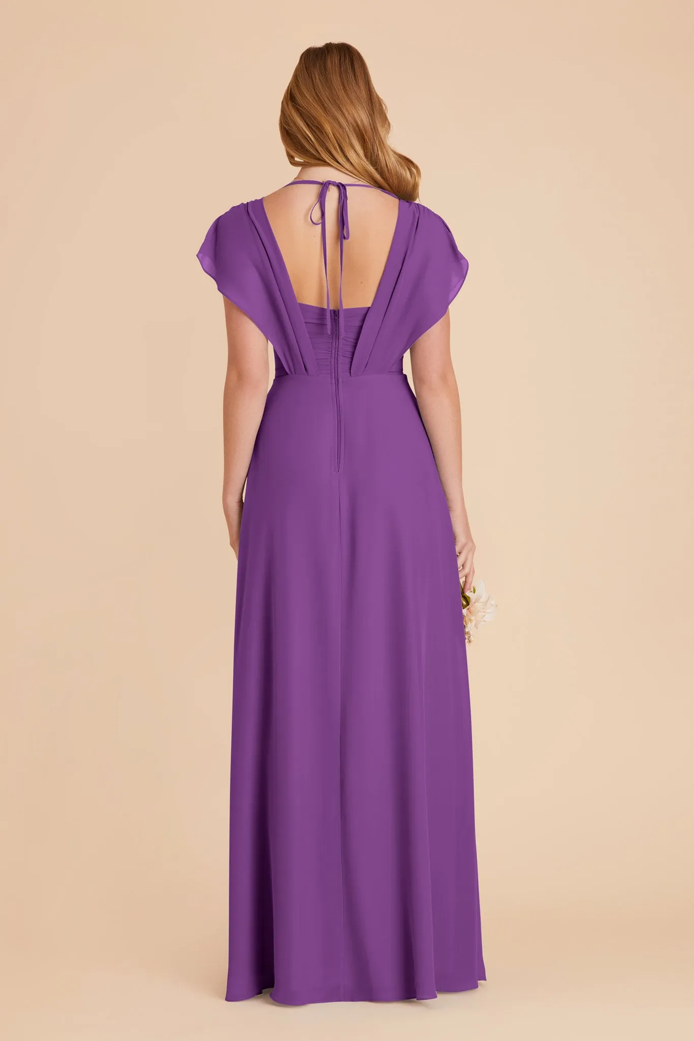 Violet Chiffon Dress - Amethyst sold by Birdy Grey product image thumbnail 5