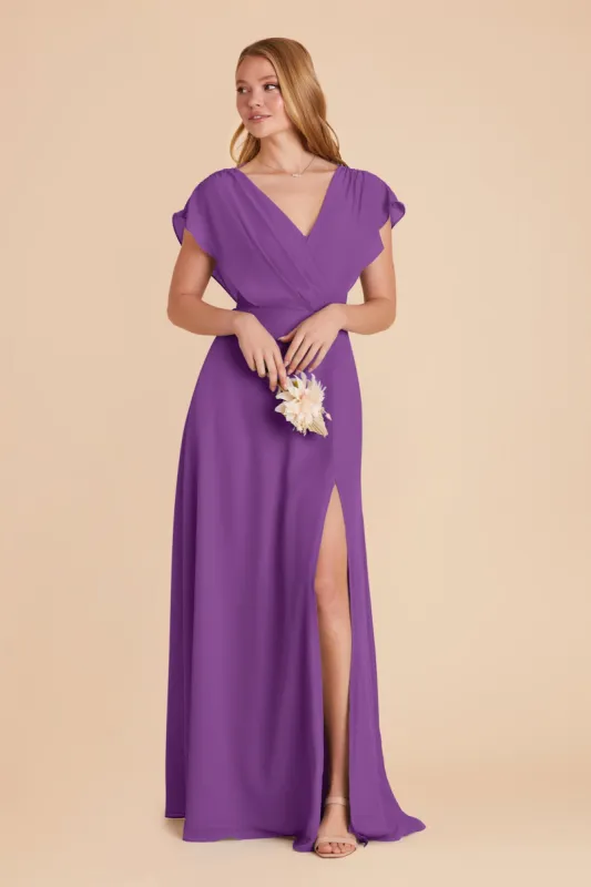 Violet Chiffon Dress - Amethyst sold by Birdy Grey
