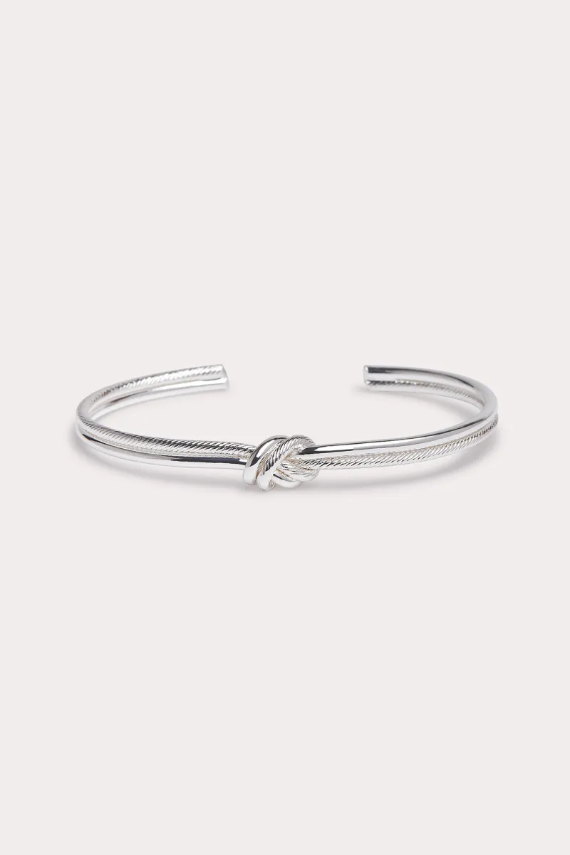 Austin Knot Bangle - Silver sold by Birdy Grey