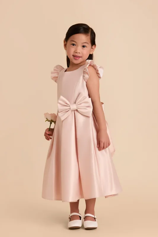 Poppy Flower Girl Dress - Blush sold by Birdy Grey