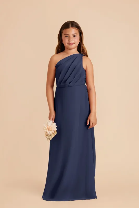 Kiara Junior Chiffon Dress - Slate Blue sold by Birdy Grey