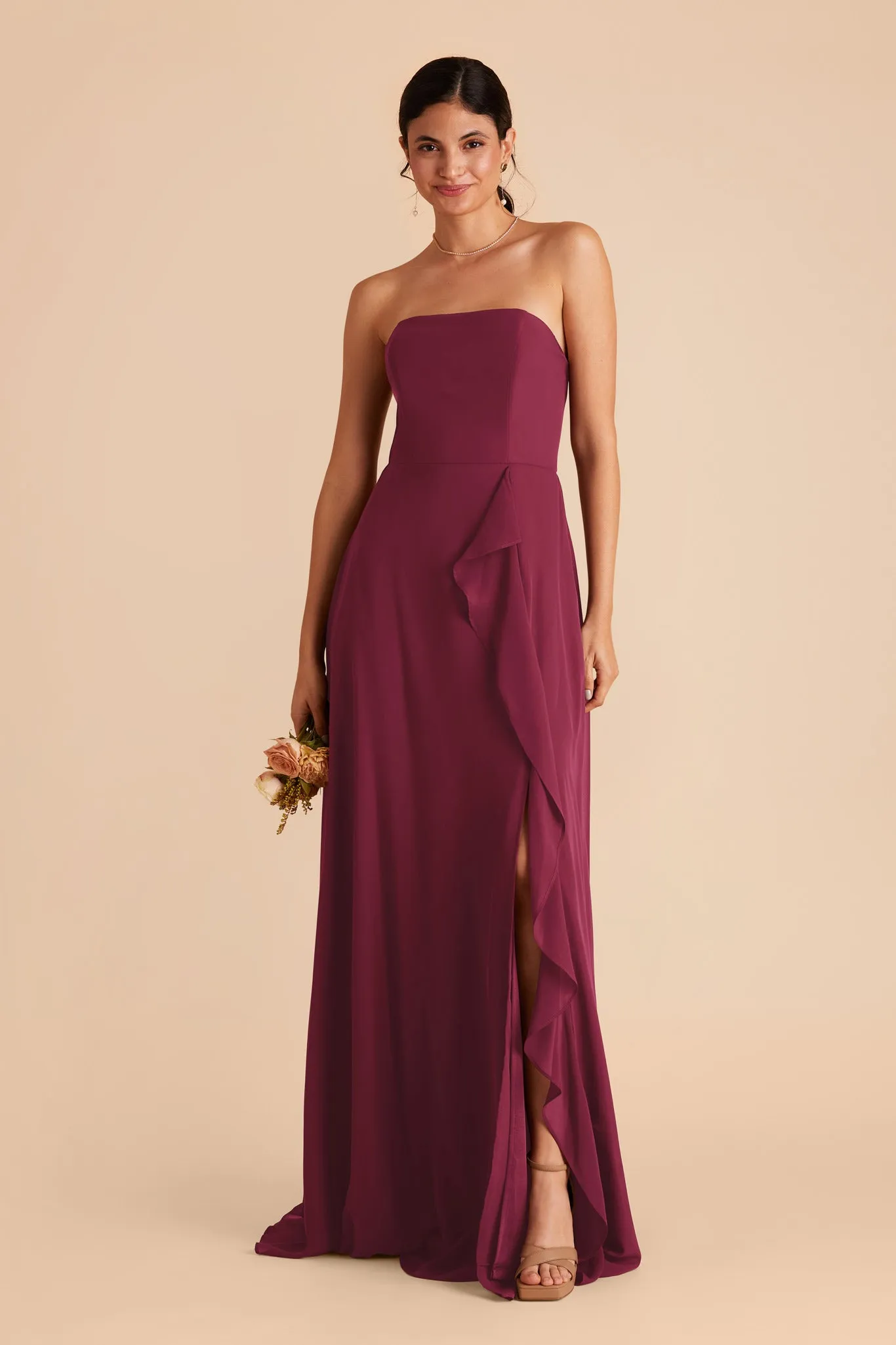 Winnie Convertible Chiffon Dress - Berry sold by Birdy Grey product image thumbnail 3