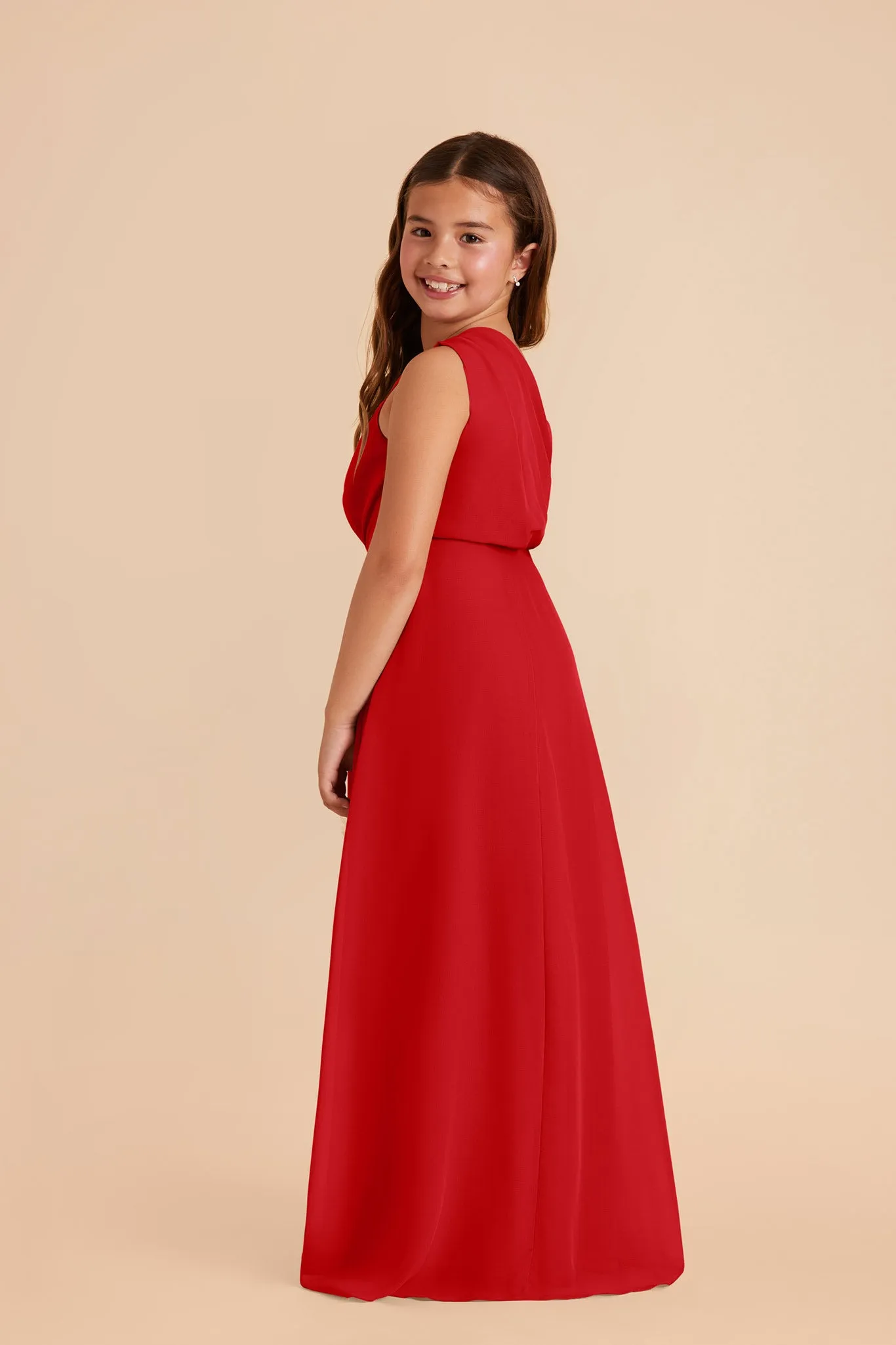 Kiara Junior Chiffon Dress - Ruby Red sold by Birdy Grey product image thumbnail 5