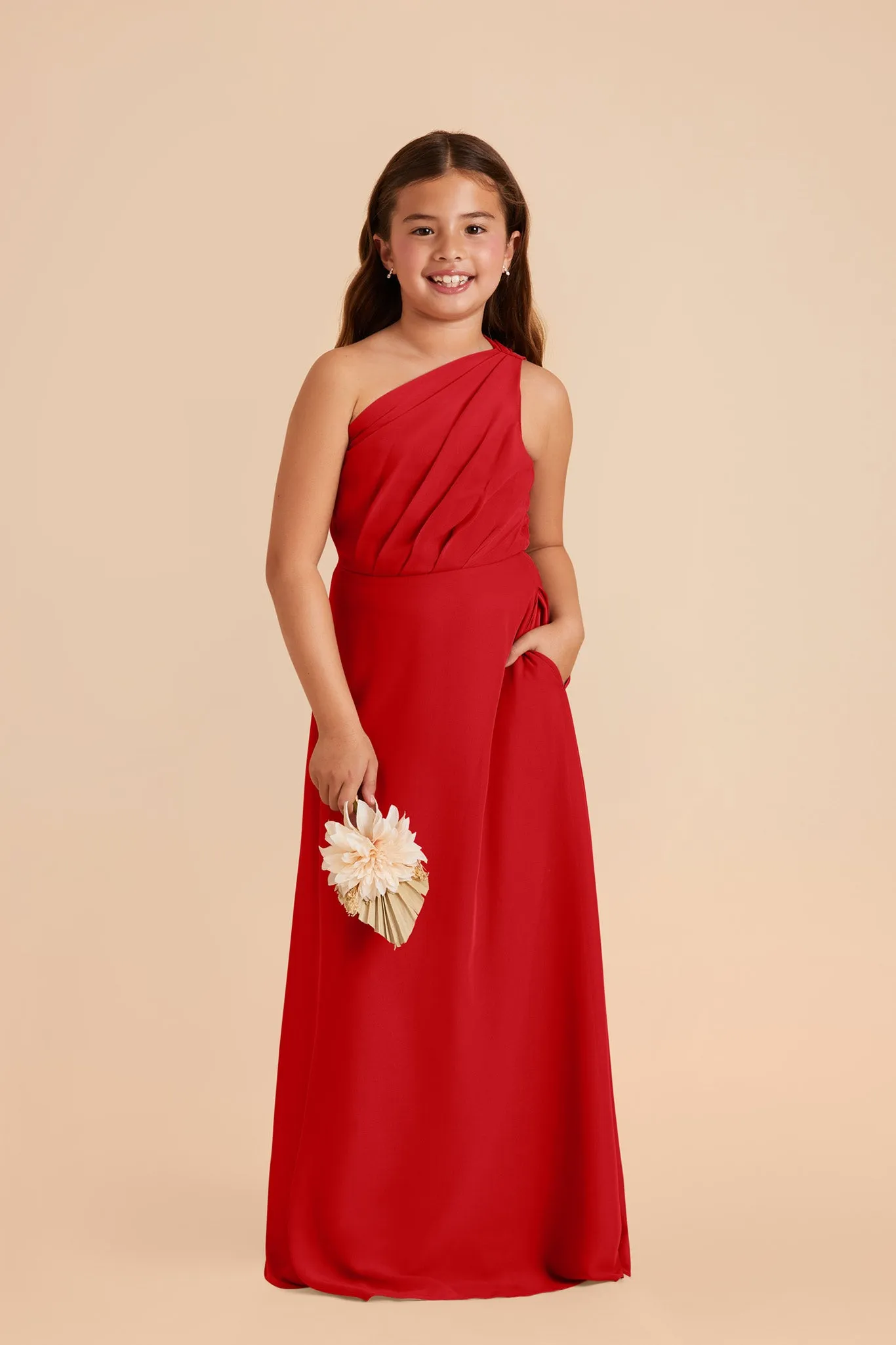Kiara Junior Chiffon Dress - Ruby Red sold by Birdy Grey product image thumbnail 3