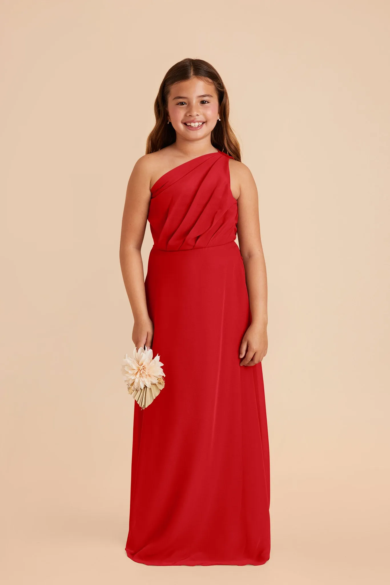 Kiara Junior Chiffon Dress - Ruby Red sold by Birdy Grey