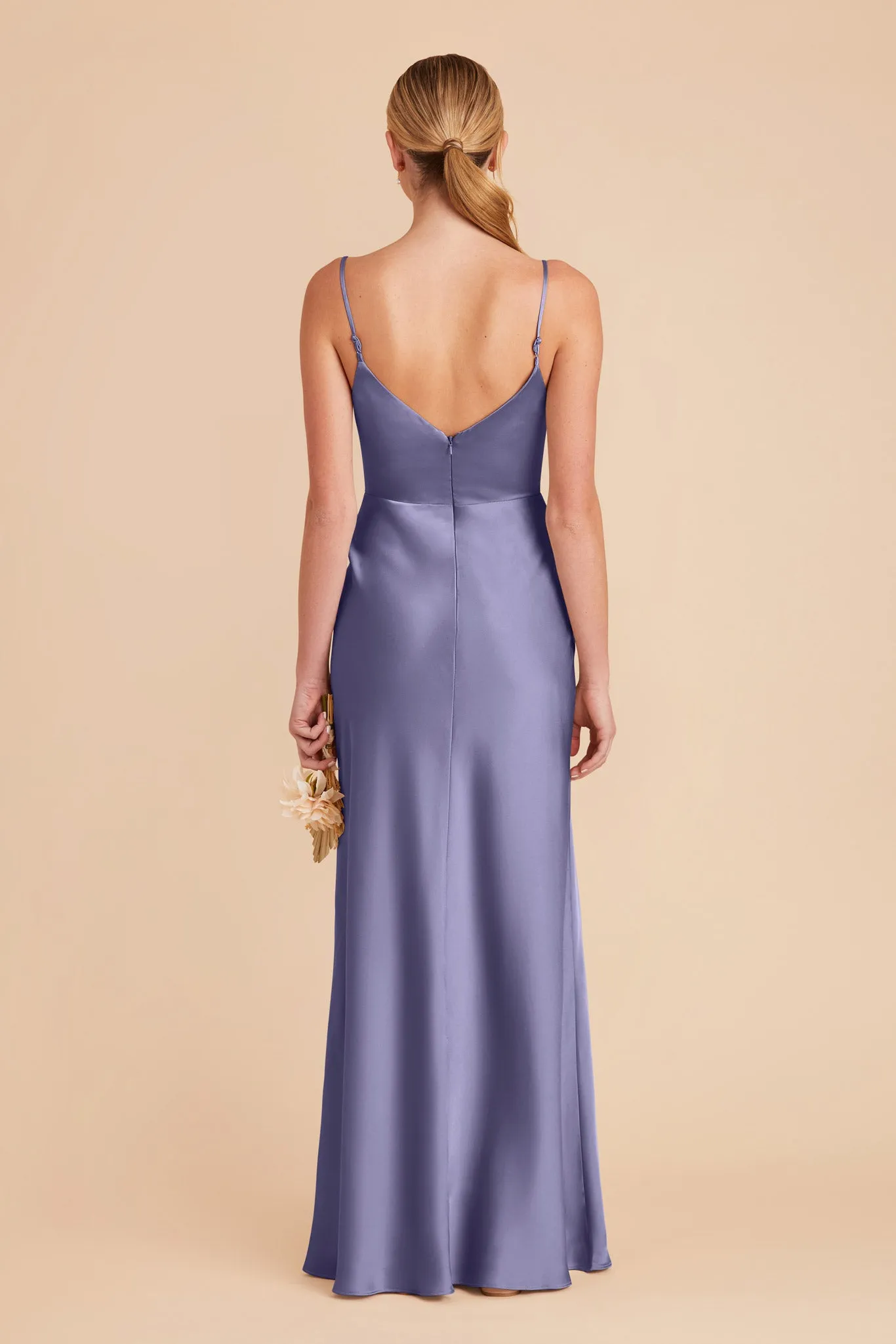 Jay Matte Satin Dress - Wisteria sold by Birdy Grey product image thumbnail 5