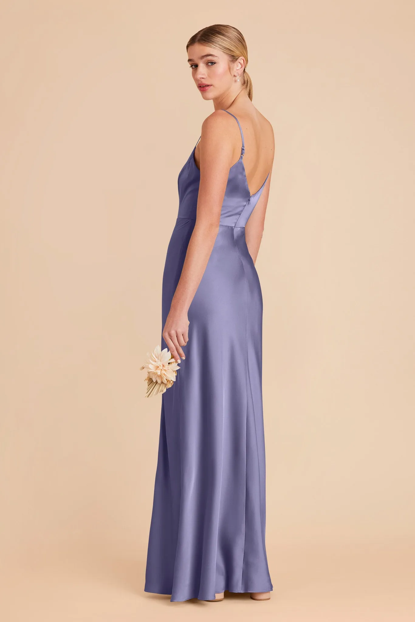 Jay Matte Satin Dress - Wisteria sold by Birdy Grey product image thumbnail 4