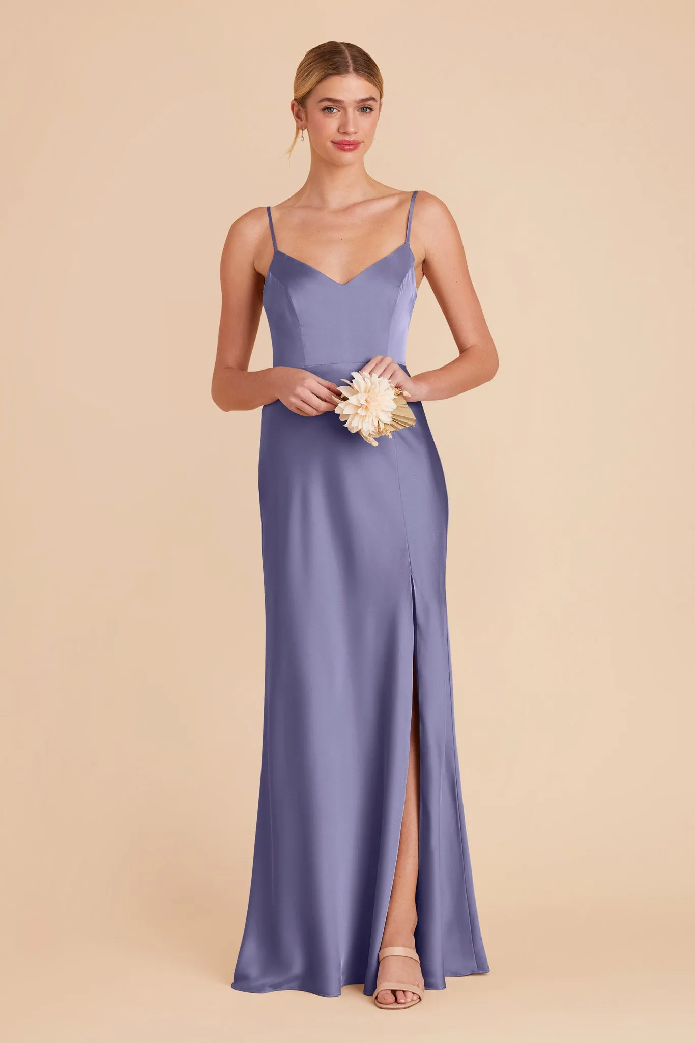 Jay Matte Satin Dress - Wisteria sold by Birdy Grey product image thumbnail 3