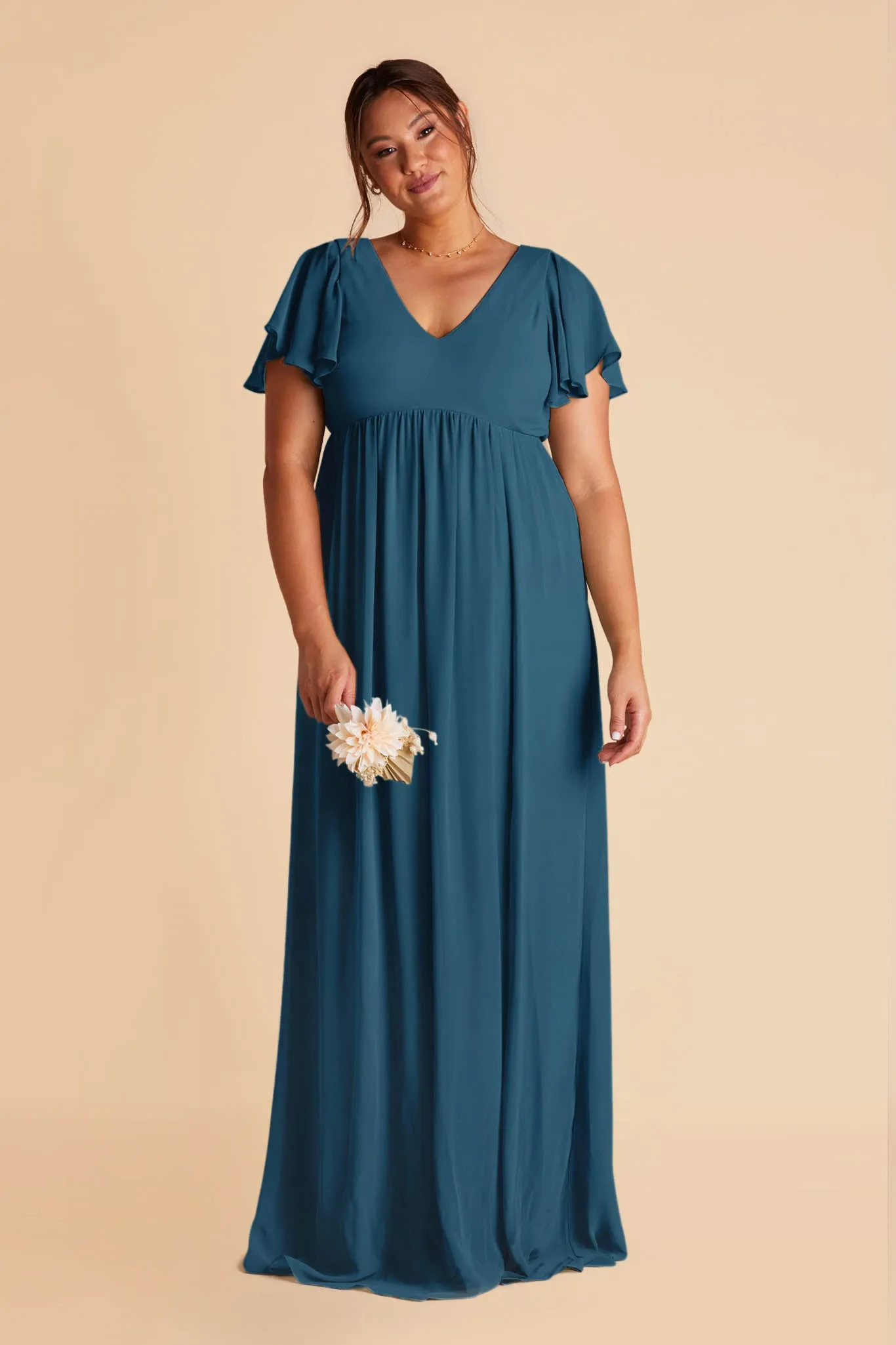 Hannah Empire Dress - Dark Teal sold by Birdy Grey product image thumbnail 2