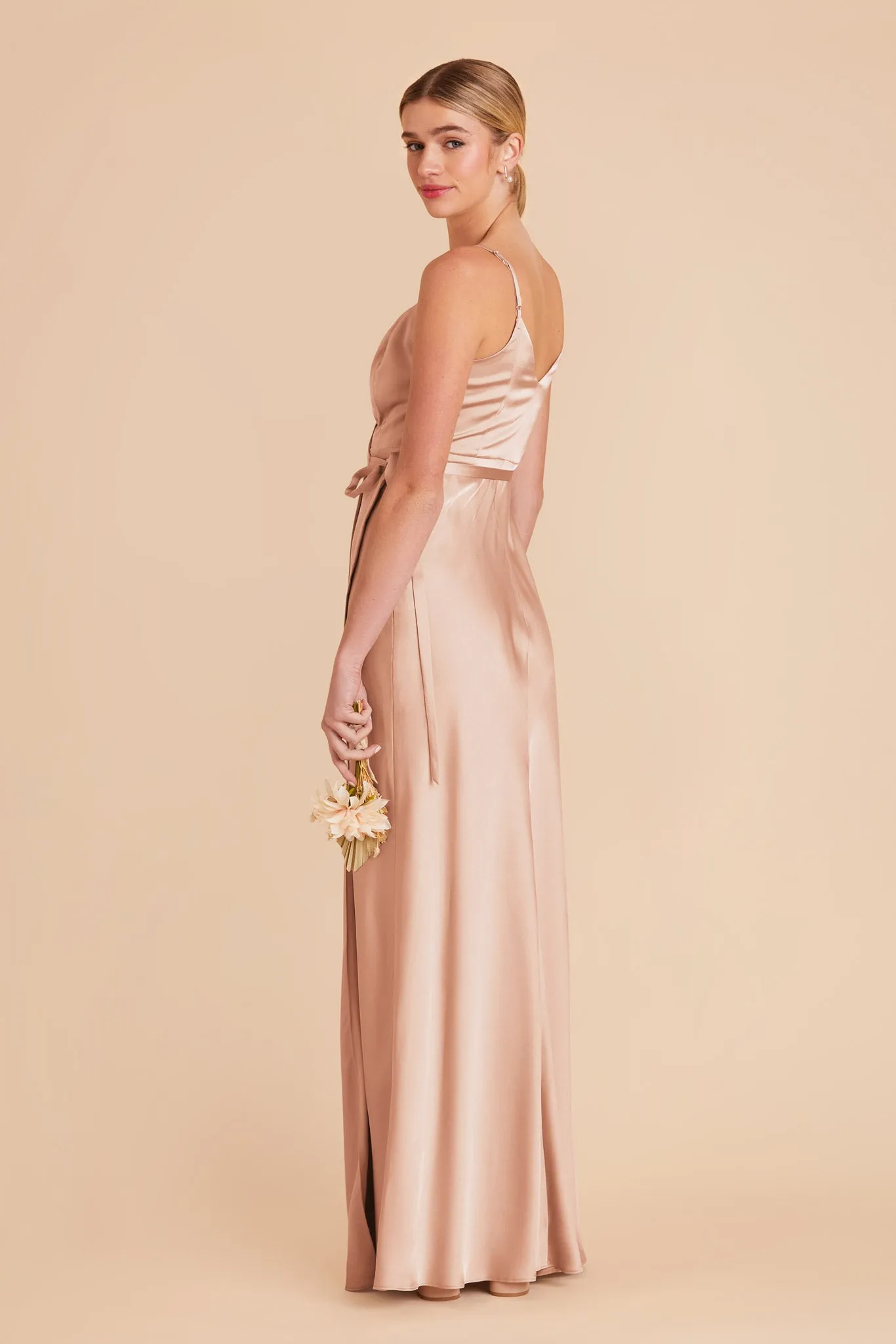 Cindy Matte Satin Dress - Rose Gold sold by Birdy Grey product image thumbnail 4